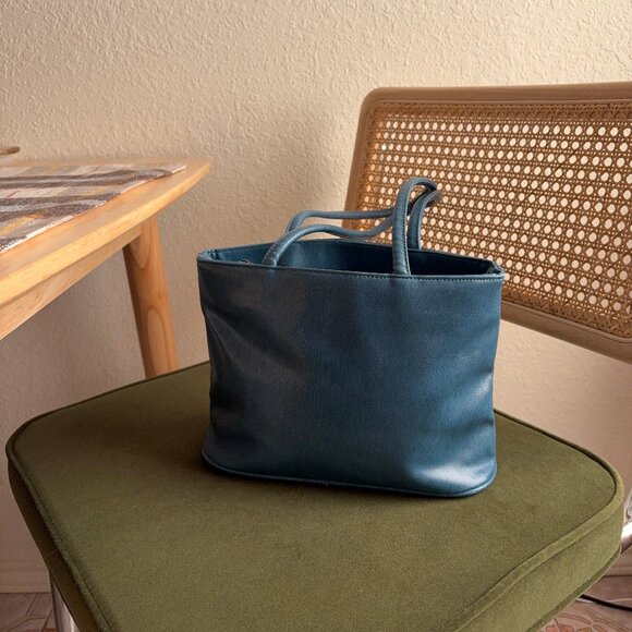 Handbags - Small Teal Shoulder Tote
